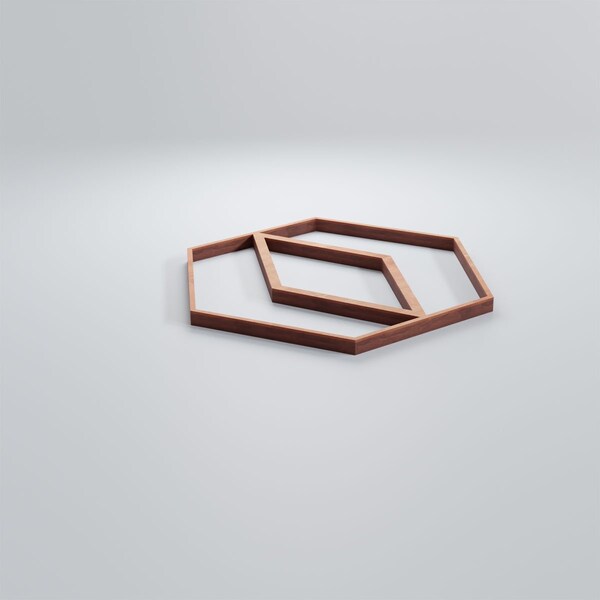 Ekena Millwork Extra Small Hillrose Decorative Fretwork Wood Wall Panels, Cherry, 7 3/8"W x 7 3/8"H x 3/8"T - WALW08X08X0375HRECH