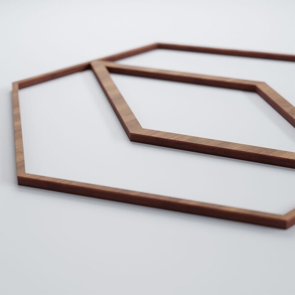 Ekena Millwork Medium Hillrose Decorative Fretwork Wood Wall Panels, Walnut, 15 3/8"W x 15 3/8"H x 3/8"T - WALW16X16X0375HREWA