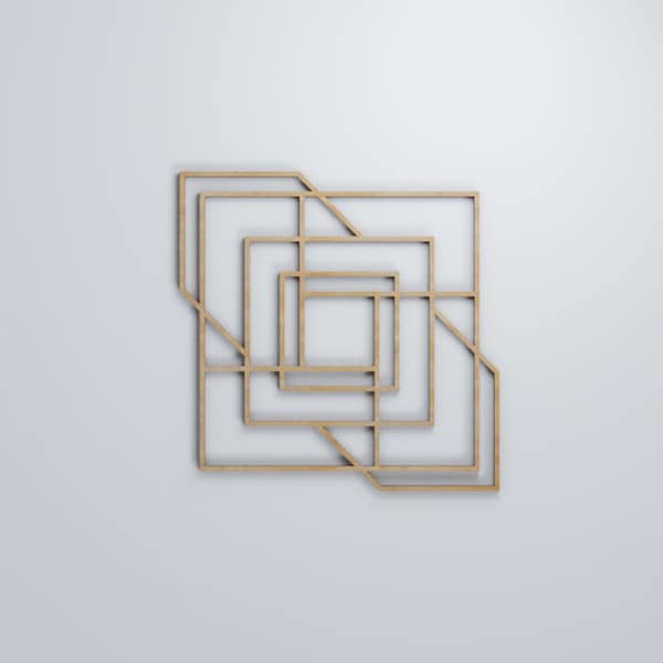 Ekena Millwork Medium Norwood Decorative Fretwork Wood Wall Panels, Hickory, 15 3/8"W x 15 3/8"H x 3/8"T - WALW16X16X0375NWDHI