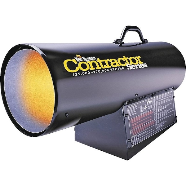 Mr. Heater Mr. Heater F271400 Forced Air Gas Heater, 125,000 to 170,000 Btu, 4250 sq-ft Heating Area, Black - F271400