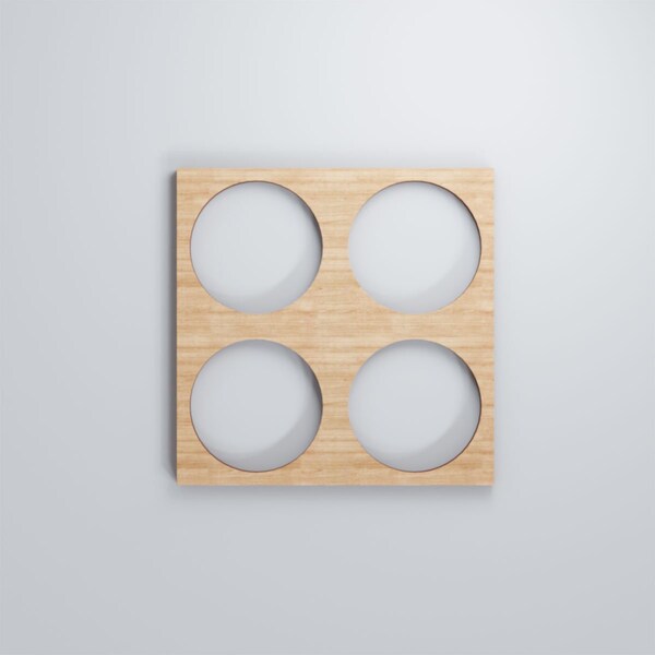 Ekena Millwork Extra Small Wembley Decorative Fretwork Wood Wall Panels, Alder, 7 3/8"W x 7 3/8"H x 3/8"T - WALW08X08X0375WEMAL