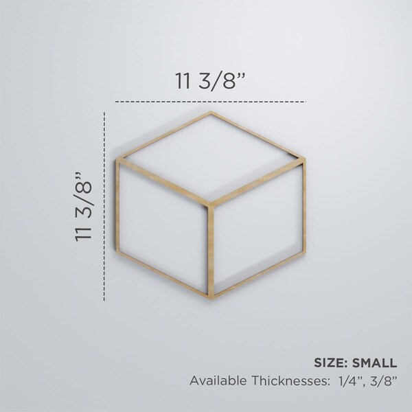 Ekena Millwork Small Pueblo Decorative Fretwork Wood Wall Panels, Birch, 11 3/8"W x 11 3/8"H x 3/8"T - WALW12X12X0375PBLBI