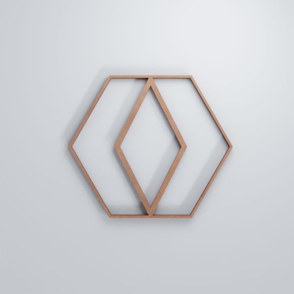 Ekena Millwork Extra Small Hillrose Decorative Fretwork Wood Wall Panels, Wood, 7 3/8"W x 7 3/8"H x 3/8"T - WALW08X08X0375HREMF