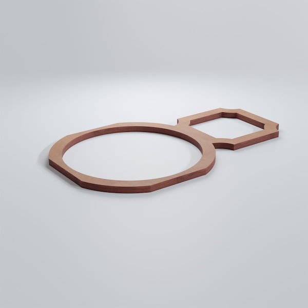 Ekena Millwork Extra Small Hemingway Decorative Fretwork Wood Wall Panels, Wood, 12 "W x 7 3/8"H x 3/8"T - WALW08X08X0375HEMMF