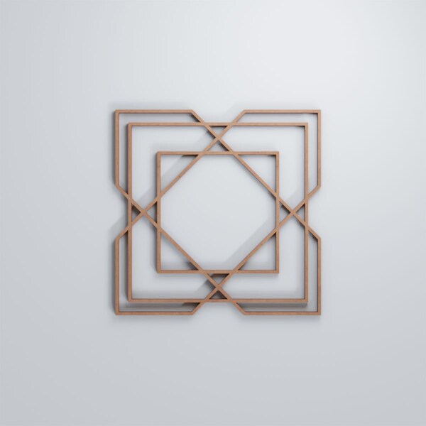 Ekena Millwork Small Lakewood Decorative Fretwork Wood Wall Panels, Wood (Paint Grade), 11 3/8"W x 11 3/8"H x 3/8"T - WALW12X12X0375LWDMF