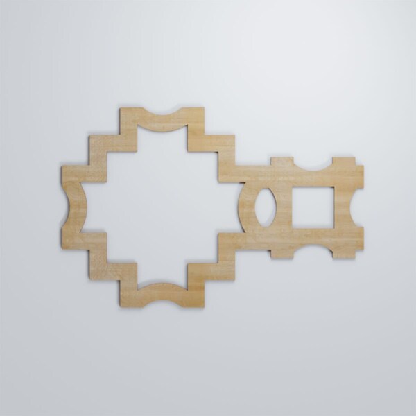 Ekena Millwork Large Cordova Decorative Fretwork Wood Wall Panels, Birch, 35 1/8"W x 23 3/8"H x 3/8"T - WALW24X24X0375CRVBI