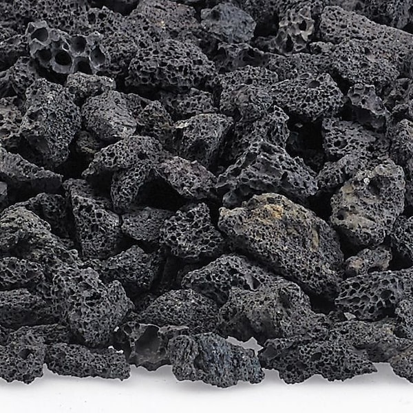 American Fire Glass Small Black Lava Rock - 10 Lb Bag - LAVA-S-10