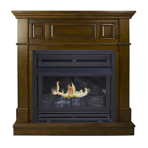 Pleasant Hearth 42 VentFree Dual Gas Fireplace 30,000 BTUs  Heritage finish - VFF2-PHIMD-2H