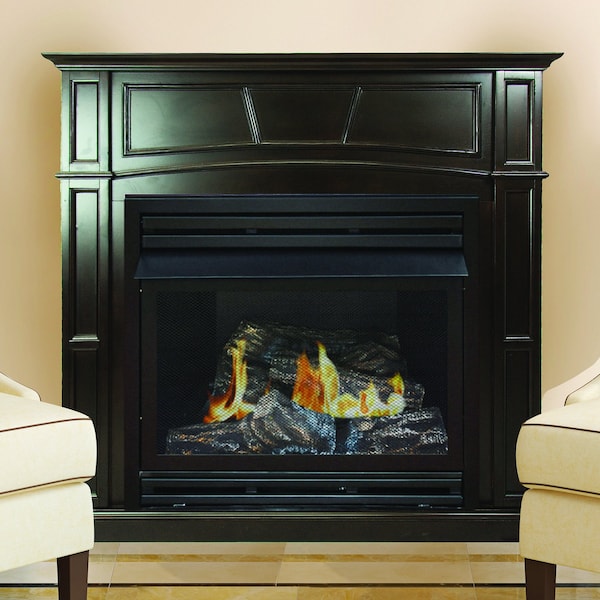 Pleasant Hearth 46 VentFree Dual Fuel Fireplace  Tobacco finish - VFF2-PH32DRB