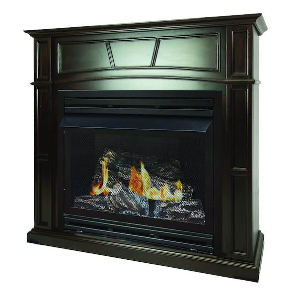 Pleasant Hearth 46 VentFree Dual Fuel Fireplace  Tobacco finish - VFF2-PH32DRB