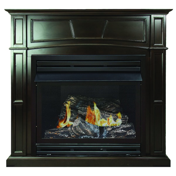 Pleasant Hearth 46 VentFree Dual Fuel Fireplace  Tobacco finish - VFF2-PH32DRB