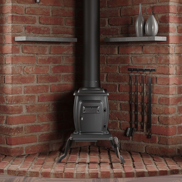 Us Stove Co 900 Sq Ft Logwood Cast Iron Wood Stove - US1269E