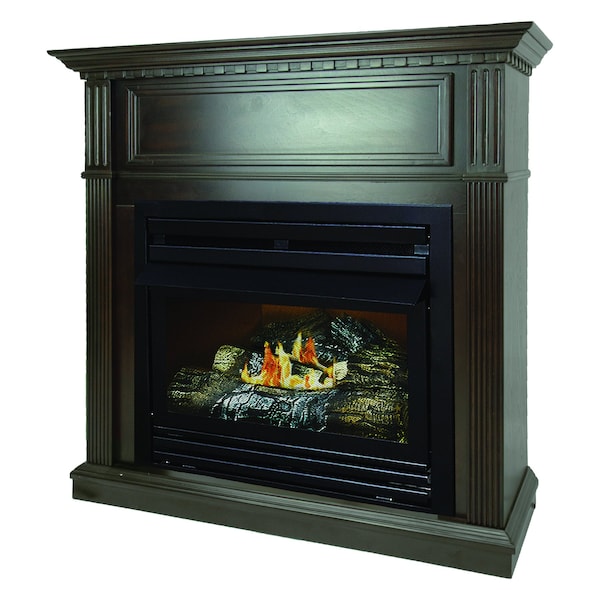 Pleasant Hearth 36 VentFree Dual Fuel Gas Fireplace  Tobacco finish - VFF2-PH26D-T