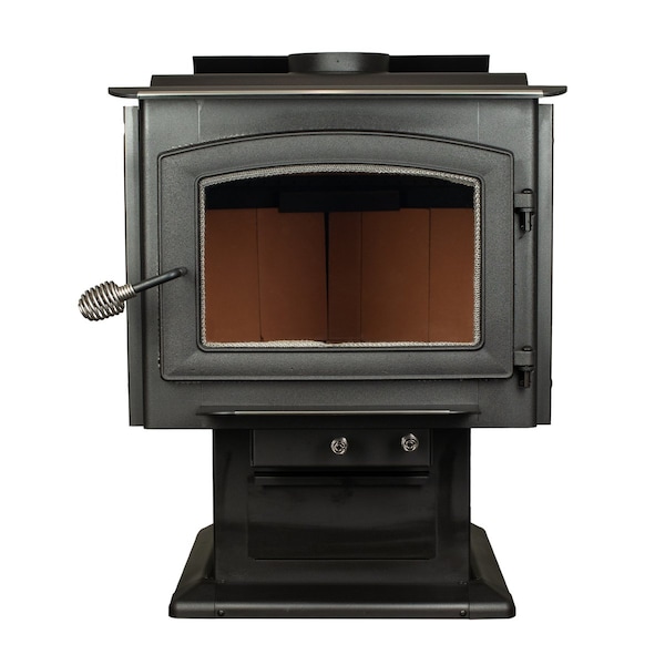 Ashley Hearth Products 3,200 Sq Ft EPA Certified Large Pedestal Wood Stove - AW3200E-P