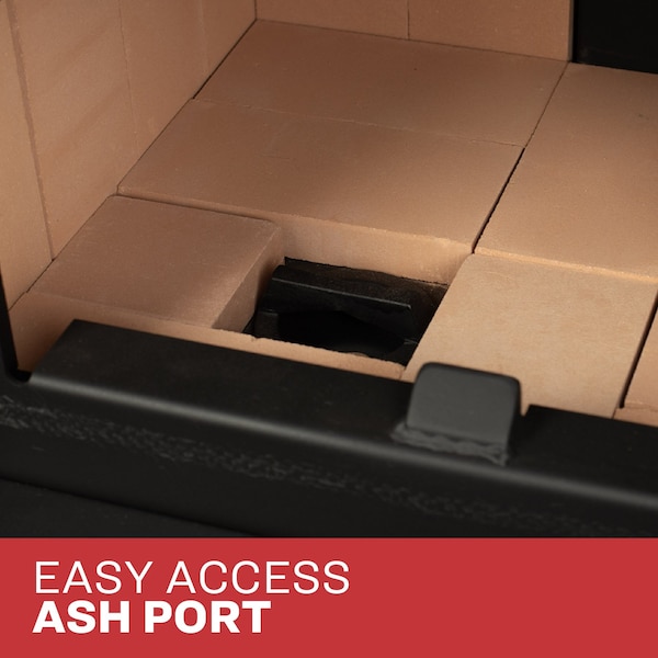 Ashley Hearth Products 2,500 Sq Ft EPA Certified Pedestal Wood Stove - AW2520E-P