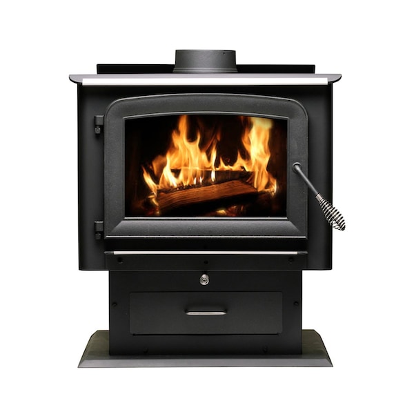 Ashley Hearth Products 2,500 Sq Ft EPA Certified Pedestal Wood Stove - AW2520E-P