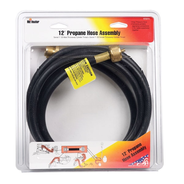 Mr. Heater Mr. Heater 1 in. D X 1 in. D X 12 ft. L Brass/Plastic Hose Assembly - F273711