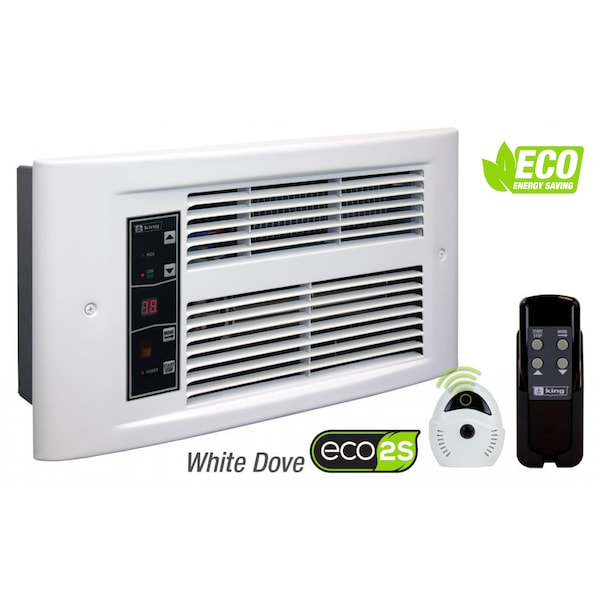 King Electric PX ECO2S Wall Heater 208V, 1750W, White Dove - PX2017-ECO-WD-R