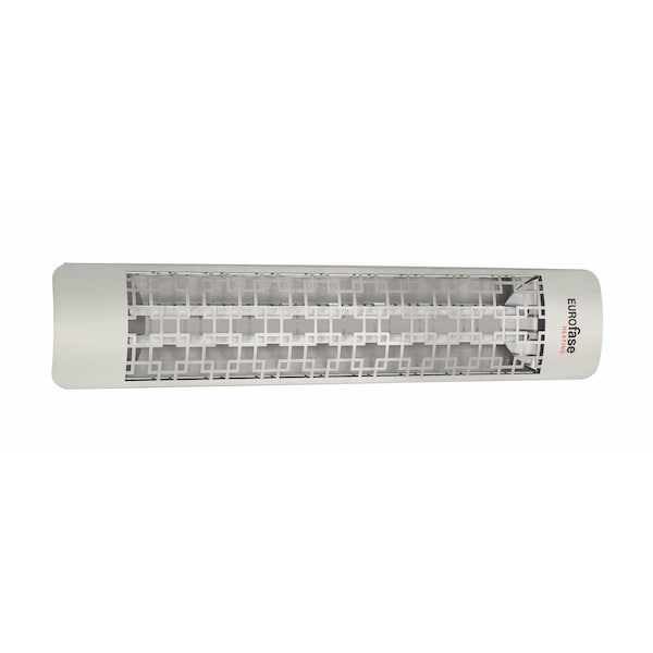 Eurofase SS 39in Dual Element 4000W 480V Heater, Stainless Steel, Brix Decor Plate - EF40480S5