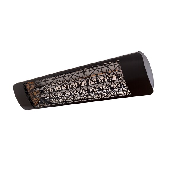 Eurofase SS 39in Dual Element 4000W 208V Heater, Black, Astra Decor Plate - EF40208B4