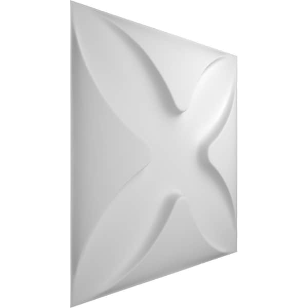 Ekena Millwork 11 7/8in. W x 11 7/8in. H Austin EnduraWall Decor 3D Wall Panel Covers, Total 11.75 Sq. Ft., 12PK - WP12X12AUWH-CASE-12
