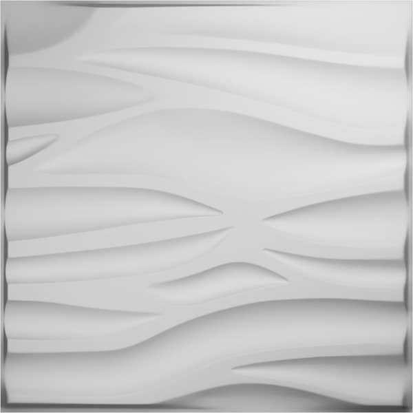 Ekena Millwork 19 5/8in. W x 19 5/8in. H Serina EnduraWall Decorative 3D Wall Panel, White, 20PK - WP20X20SRWH-CASE-20