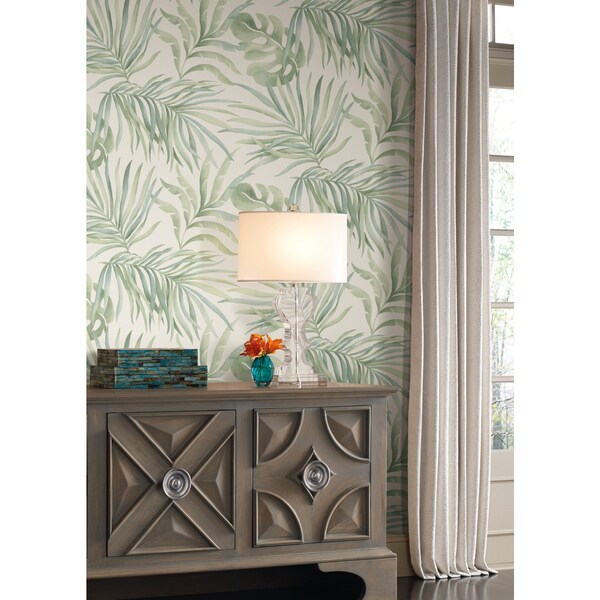 York Wallcoverings Paradise Palm Light Green Wallpaper - SO2452