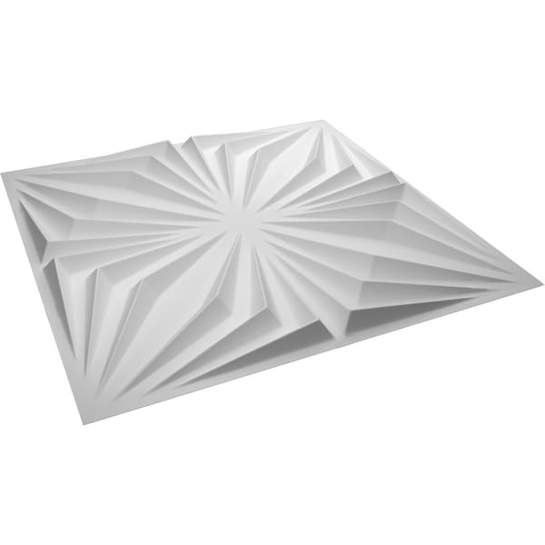 Ekena Millwork 19 5/8in. W x 19 5/8in. H Asher EnduraWall Decorative 3D Wall Panel, White, 20PK - WP20X20AHWH-CASE-20