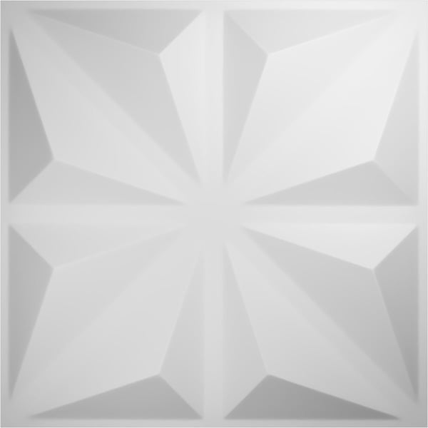 Ekena Millwork 19 5/8in. W x 19 5/8in. H Bailey EnduraWall Decor 3D Wall Panel Covers Total 133.73 Sq. Ft., 50PK - WP20X20BIWH-CASE-50