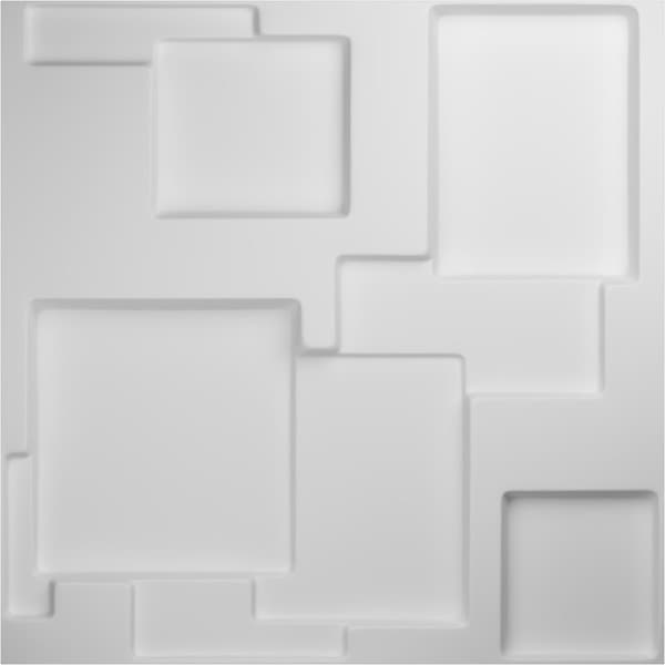 Ekena Millwork 19 5/8in. W x 19 5/8in. H Gomez EnduraWall Decor 3D Wall Panel Covers, Total 26.75 Sq. Ft., 10PK - WP20X20GOWH-CASE-10