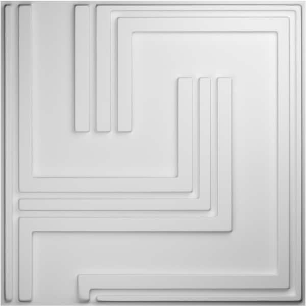 Ekena Millwork 19 5/8in. W x 19 5/8in. H Geometric EnduraWall Decorative 3D Wall Panel, White, 20PK - WP20X20GMWH-CASE-20
