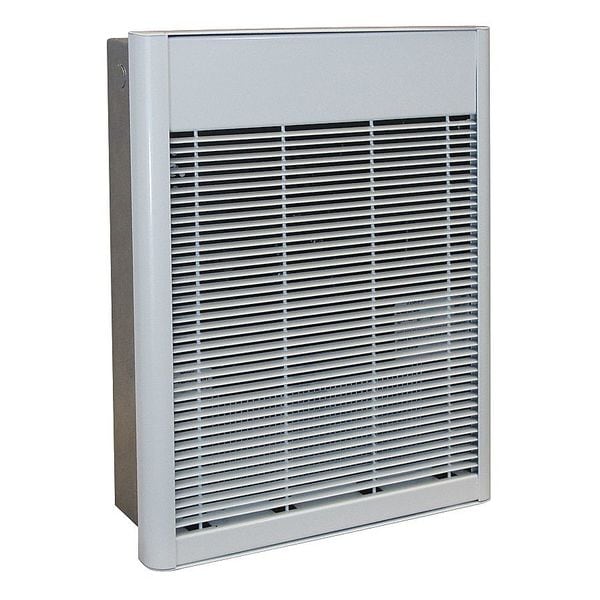 Qmark Recessed Electric Wall-Mount Heater, Recessed or Surface, 3000/1500, 4000/2000 W, 240/277V AC - AWH4407FNW