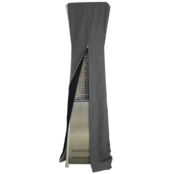 Hiland Triangle Glass Tube Patio Heater Commercial Cover in Gray - CHC-TGT-G
