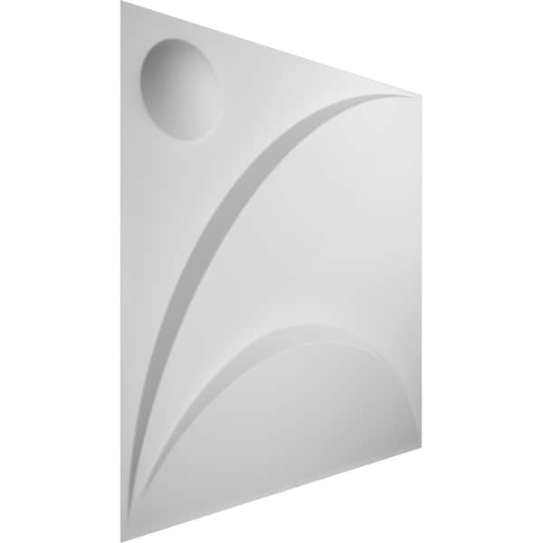 Ekena Millwork Ezra EnduraWall Decorative 3D Wall Panel, White, 19 5/8"W x 19 5/8"H - WP20X20EZWH