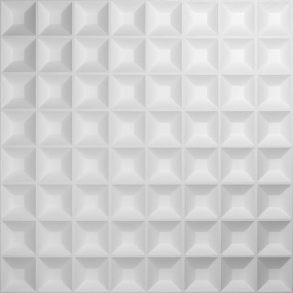 Ekena Millwork 19 5/8in. W x 19 5/8in. H Bradford EnduraWall Decor 3D Wall Panel Covers, Total 32.1 Sq. Ft., 12PK - WP20X20BRWH-CASE-12