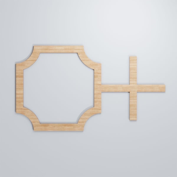 Ekena Millwork Large Bradley Decorative Fretwork Wood Wall Panels, Alder, 40 7/8"W x 23 3/8"H x 3/8"T - WALW24X24X0375BRDAL