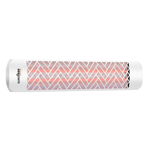 Eurofase White Chevron Decor Plate Upgrade Kit For Eurofase 39in Patio Heaters - EF39DCW1