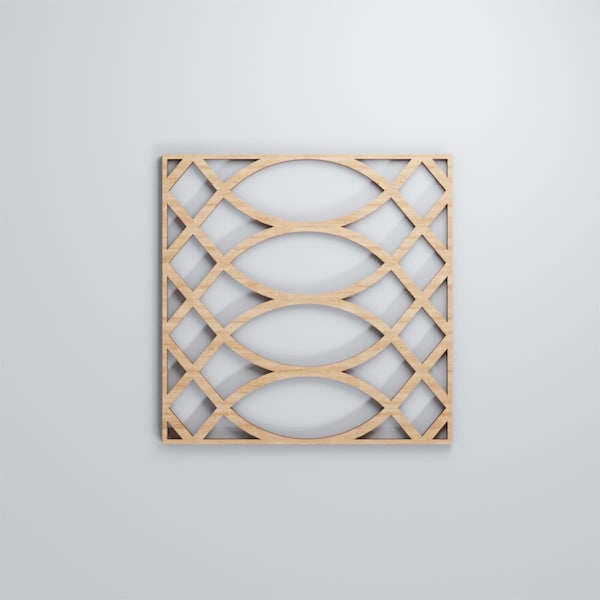 Ekena Millwork Small Montrose Decorative Fretwork Wood Wall Panels, Alder, 11 3/8"W x 11 3/8"H x 3/8"T - WALW12X12X0375MNTAL