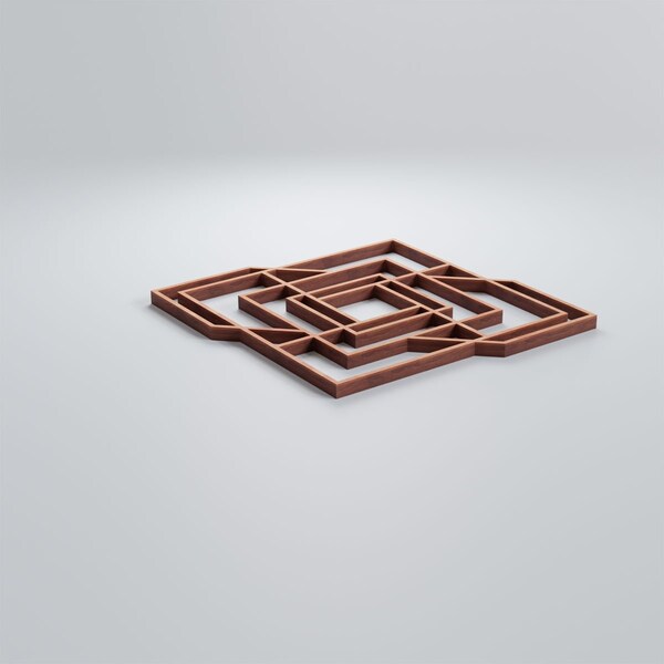 Ekena Millwork Extra Small Norwood Decorative Fretwork Wood Wall Panels, Cherry, 7 3/8"W x 7 3/8"H x 3/8"T - WALW08X08X0375NWDCH