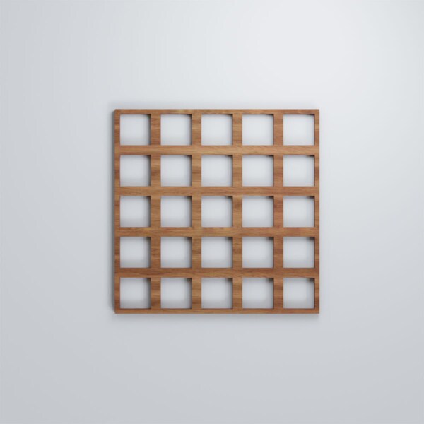 Ekena Millwork Small Manchester Decorative Fretwork Wood Wall Panels, Walnut, 11 3/8"W x 11 3/8"H x 3/8"T - WALW12X12X0375MNCWA
