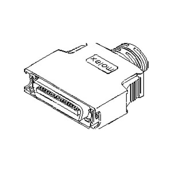 Conector de telecomunicaciones y comunicaciones de datos Molex, 20 contactos, macho, recto, enchufe - 523162019