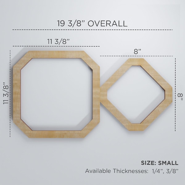 Ekena Millwork Small Lockhart Decorative Fretwork Wood Wall Panels, Alder, 19 3/8"W x 11 3/8"H x 3/8"T - WALW12X12X0375LKHAL