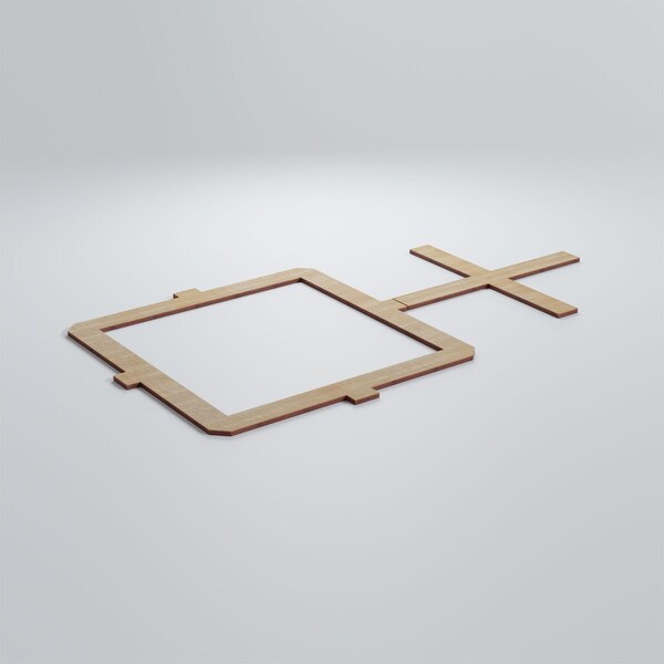 Ekena Millwork Large Carlisle Decorative Fretwork Wood Wall Panels, Hickory, 40 7/8"W x 23 3/8"H x 3/8"T - WALW24X24X0375CARHI