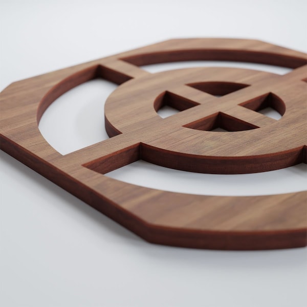 Ekena Millwork Extra Small Sullivan Decorative Fretwork Wood Wall Panels, Walnut, 7 3/8"W x 7 3/8"H x 3/8"T - WALW08X08X0375SULWA