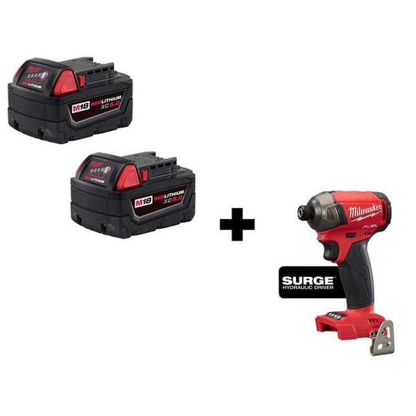 Milwaukee Tool Battery, 6.0 Ah, Li-Ion - 48-11-1852, 2760-20
