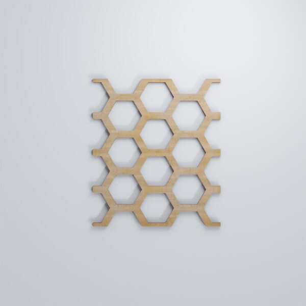 Ekena Millwork Small Westmore Decorative Fretwork Wood Wall Panels, Hickory, 7 1/2"W x 11 3/8"H x 3/8"T - WALW12X12X0375WSTHI