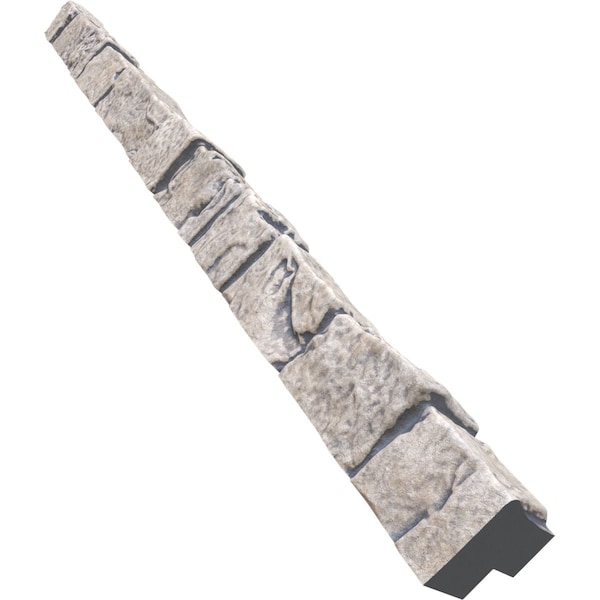 Ekena Millwork Universal Outside Corner for StoneWall Faux Stone Siding Panels - PNUOC03X48LG