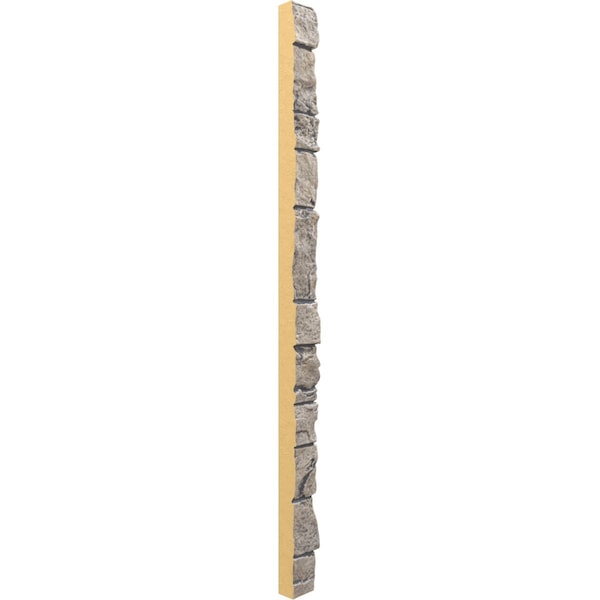 Ekena Millwork Universal Outside Corner for StoneWall Faux Stone Siding Panels - PNUOC03X48LG