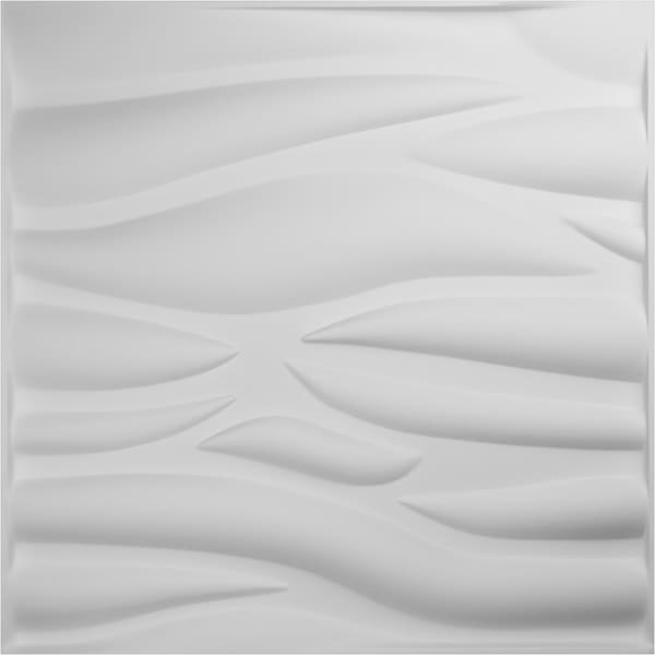 Ekena Millwork Serina EnduraWall Decorative 3D Wall Panel, White, 19 5/8"W x 19 5/8"H - WP20X20SRWH