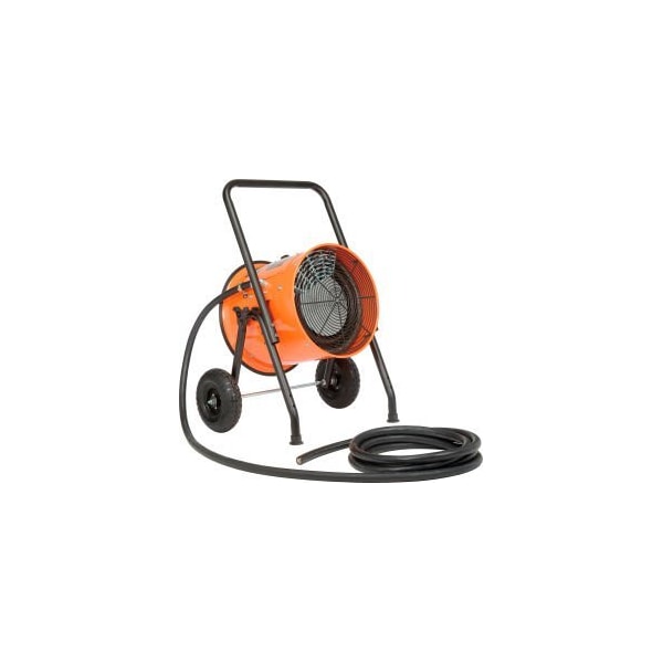 Global Equipment 15 KW Portable Electric Salamander Heater 240V, 1 Phase With 25'L Power Cord - 653670